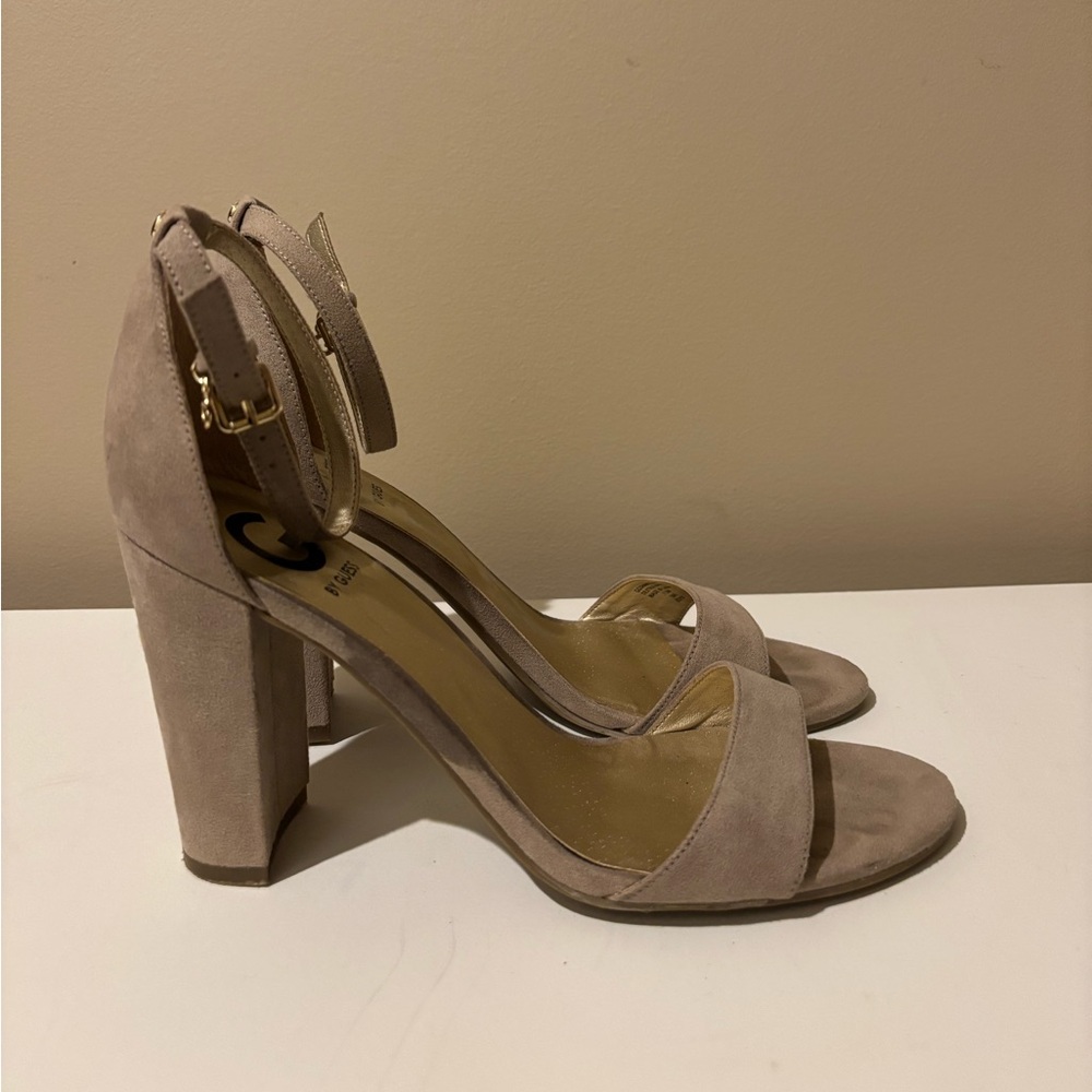 Guess Women's Beige Heeled Sandals